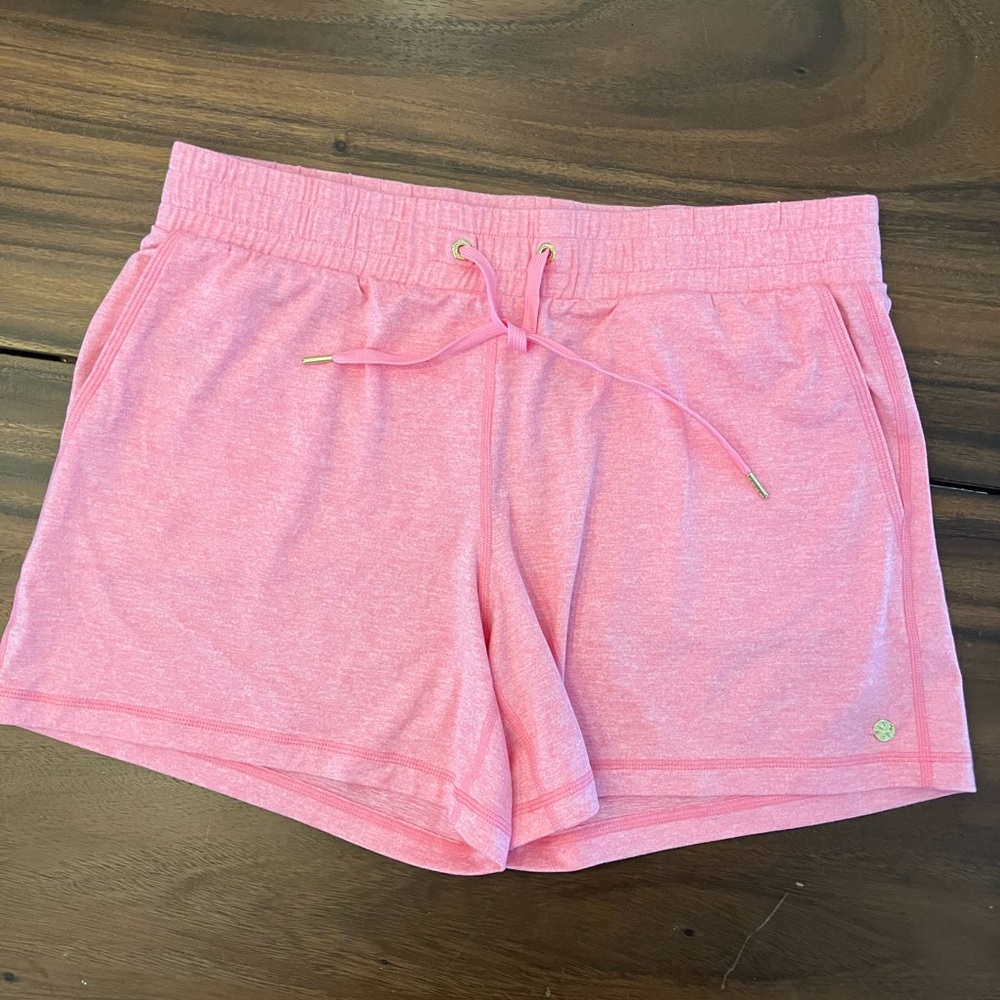Lilly Pulitzer Heathered Pink Athletic Drawstring Shorts
